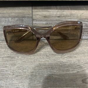 Quay Australia current mood oversized wrap around square shield sunglasses